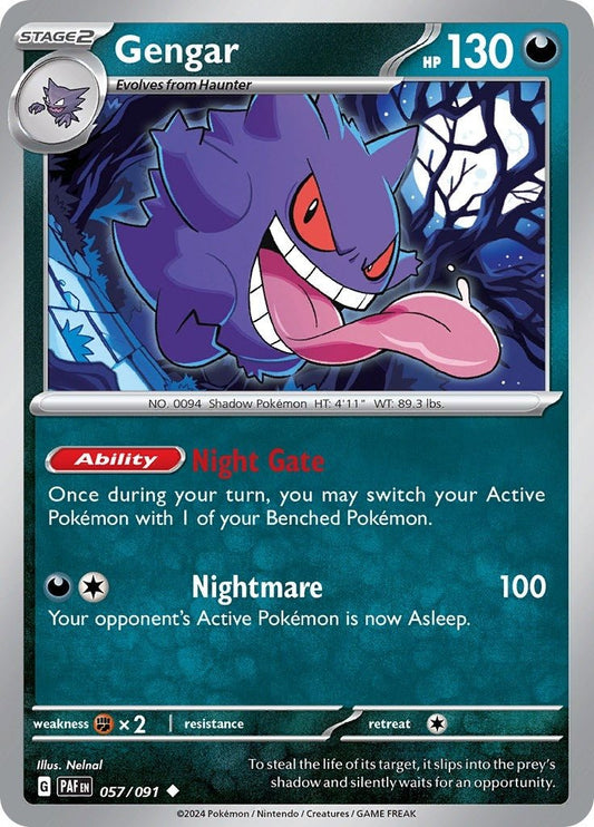 Gengar (057/091) (SV: Paldean Fates) (PAF) - GamesLand Canada