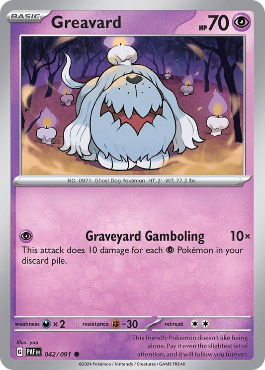 Greavard (042/091) (SV: Paldean Fates) (PAF) - GamesLand Canada