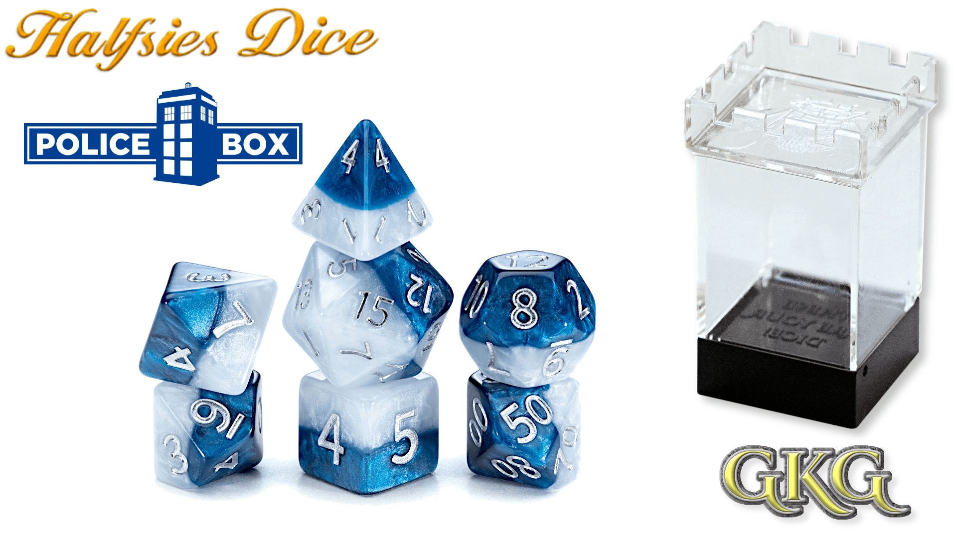 HALFSIES DICE - POLICE BOX - GamesLand Canada