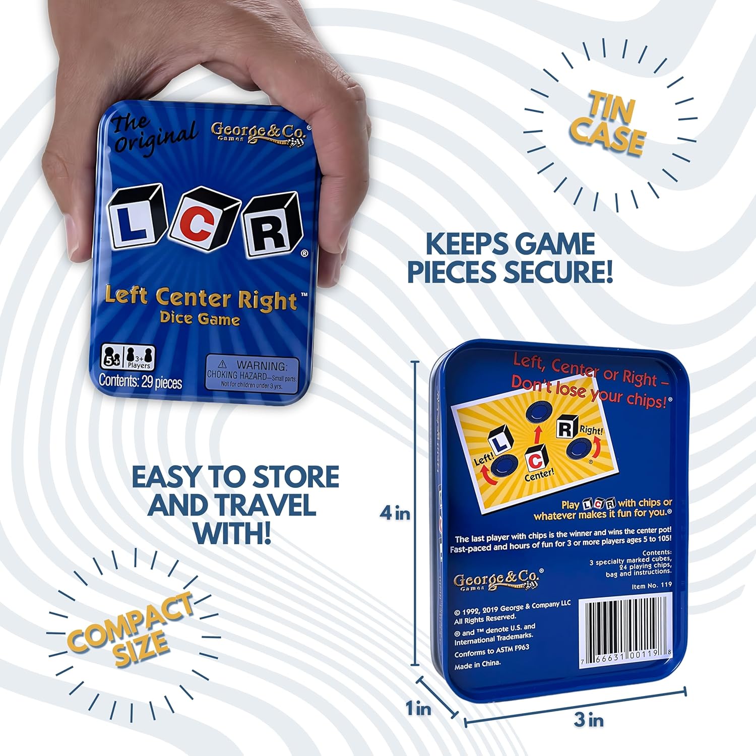 LCR Single Game Tin - GamesLand Canada