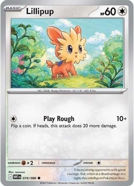 Lillipup [Poke Ball] (074/086) (SV: White Flare) (WHT) - GamesLand Canada