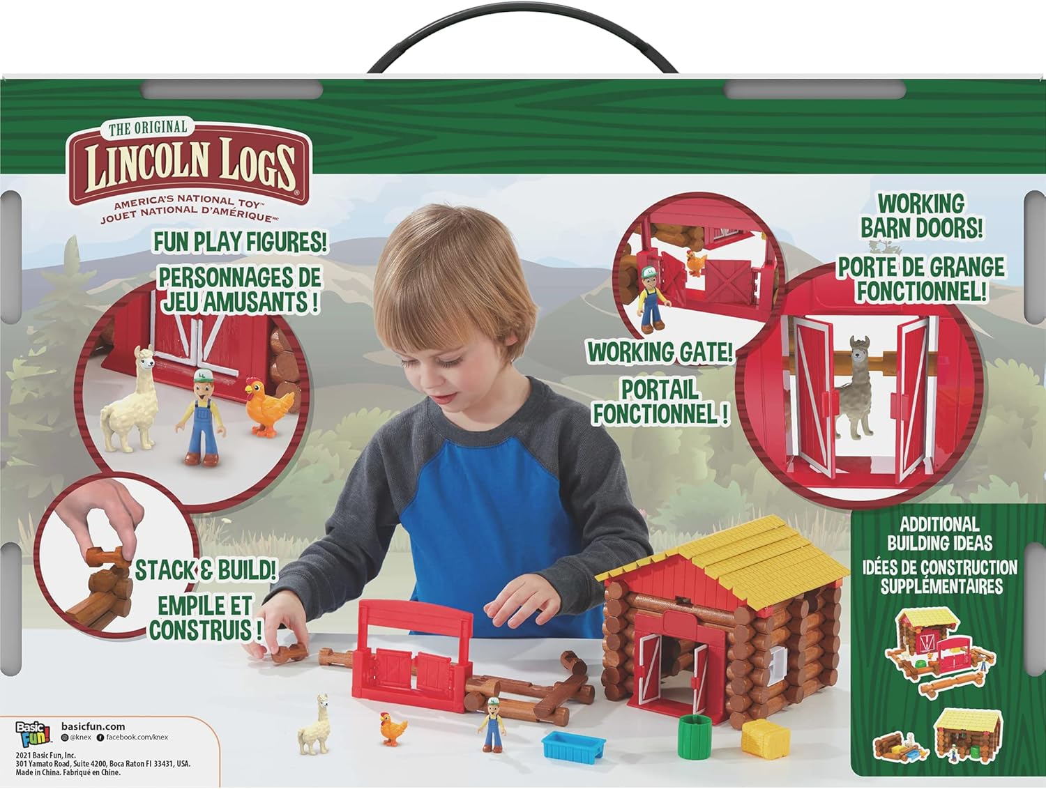 LINCOLN LOGS - 102PC FUN ON THE FARM - GamesLand Canada