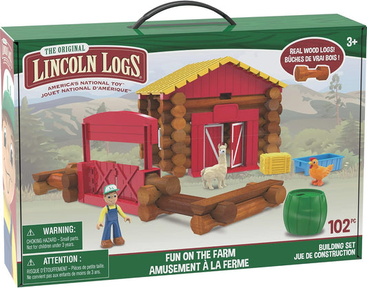 LINCOLN LOGS - 102PC FUN ON THE FARM - GamesLand Canada