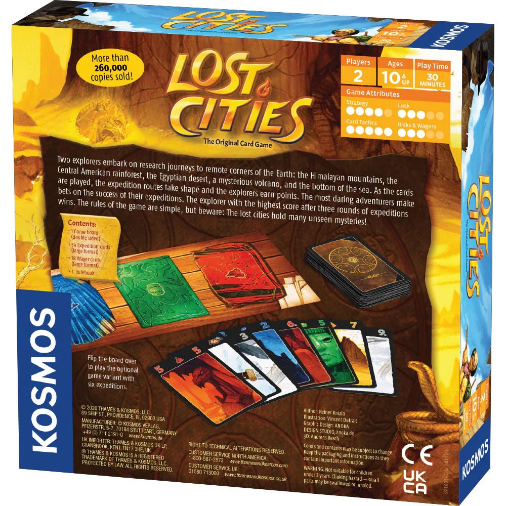 Lost Cities - Card Game - With 6th Expedition - GamesLand Canada