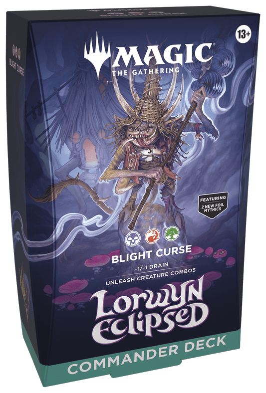 MAGIC THE GATHERING LORWYN ECLIPSED - COMMANDER DECK - BLIGHT CURSE - GamesLand Canada