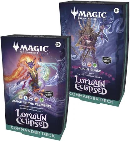 MAGIC THE GATHERING LORWYN ECLIPSED - COMMANDER DECK - SET OF 2 (PRE - ORDER) - GamesLand Canada