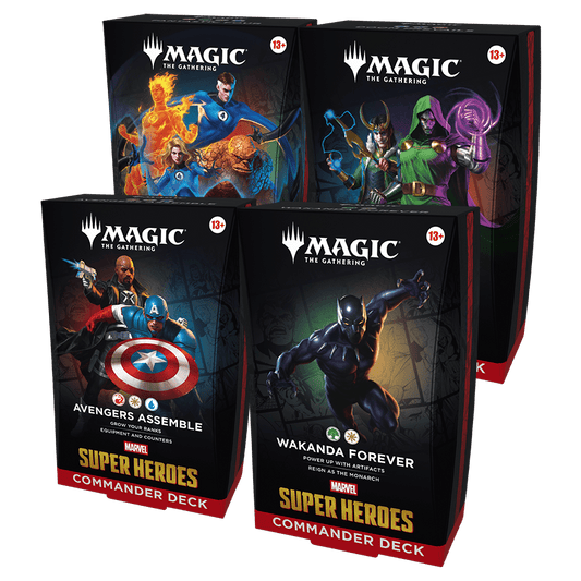 MAGIC THE GATHERING: MARVEL SUPER HEROES COMMANDER DECK - SET OF 4 (PRE - ORDER) - GamesLand Canada