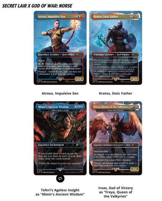 Magic The Gathering: SECRET LAIR PLAYSTATION SUPER DROP GOD OF WAR: REDEMPTION REGULAR - GamesLand Canada