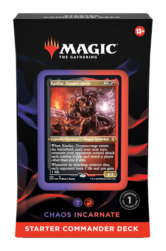 Magic The Gathering: Starter Commander Deck - Chaos Incarnate - GamesLand Canada