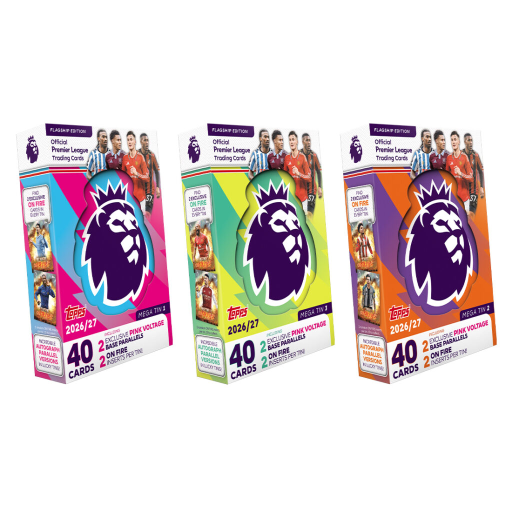 2026-27 TOPPS PREMIER LEAGUE FLAGSHIP CARDS – MEGA TIN