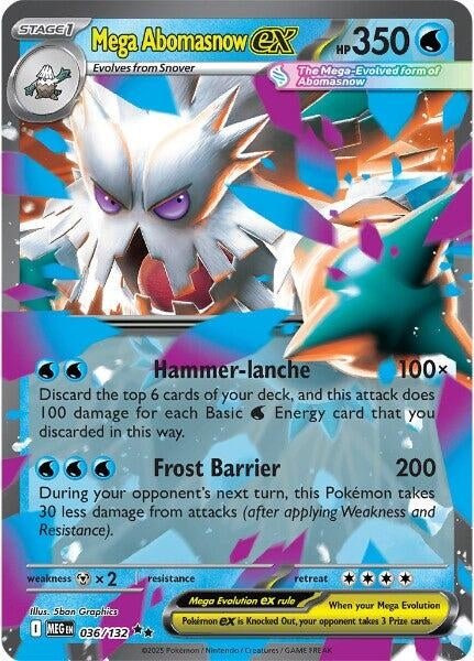 Mega Abomasnow ex (036/132) (ME01: Mega Evolution) (MEG) - GamesLand Canada