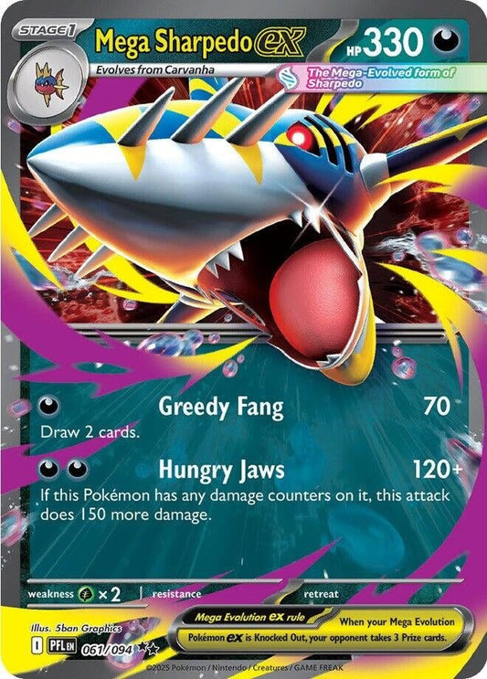 Mega Sharpedo ex (061/094) (PFL) - GamesLand Canada