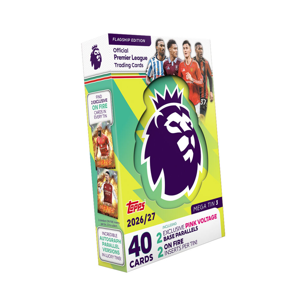 2026-27 TOPPS PREMIER LEAGUE FLAGSHIP CARDS – MEGA TIN