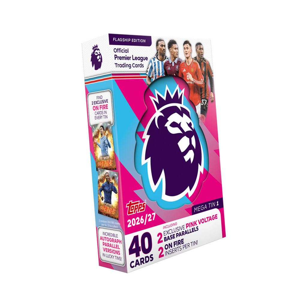 2026-27 TOPPS PREMIER LEAGUE FLAGSHIP CARDS – MEGA TIN