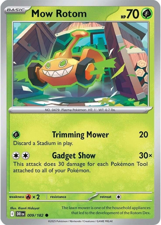 Mow Rotom [Reverse Holo](009/182) (SV10: Destined Rivals) (DRI) - GamesLand Canada