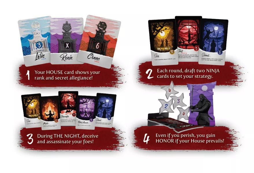 NIGHT OF THE NINJA PARTY GAME - GamesLand Canada
