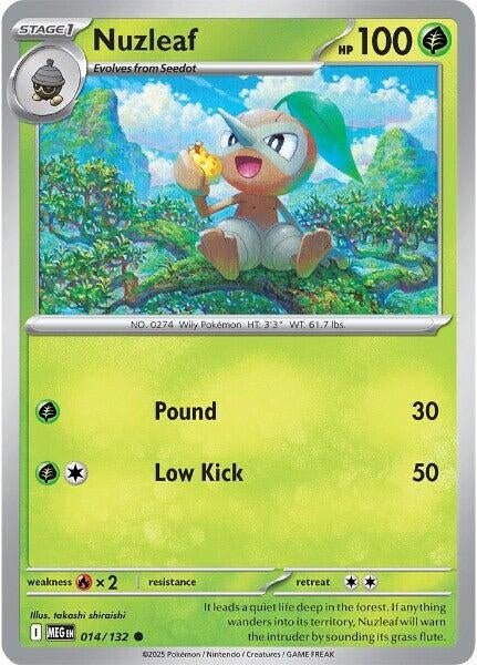 Nuzleaf (014/132) (ME01: Mega Evolution) (MEG) - GamesLand Canada