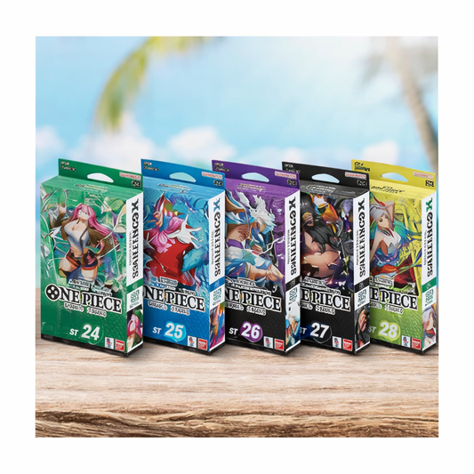 ONE PIECE CARD GAME STARTER DECKS BUNDLE (ST24, ST25, ST26, ST27, ST28) - GamesLand Canada