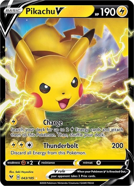 Pikachu V (043/185) (SWSH04) - GamesLand Canada