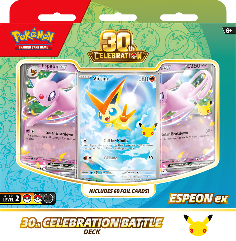 POKEMON 30TH CELEBRATION BATTLE DECKS ESPEON EX (PRE-ORDER) - GamesLand Canada