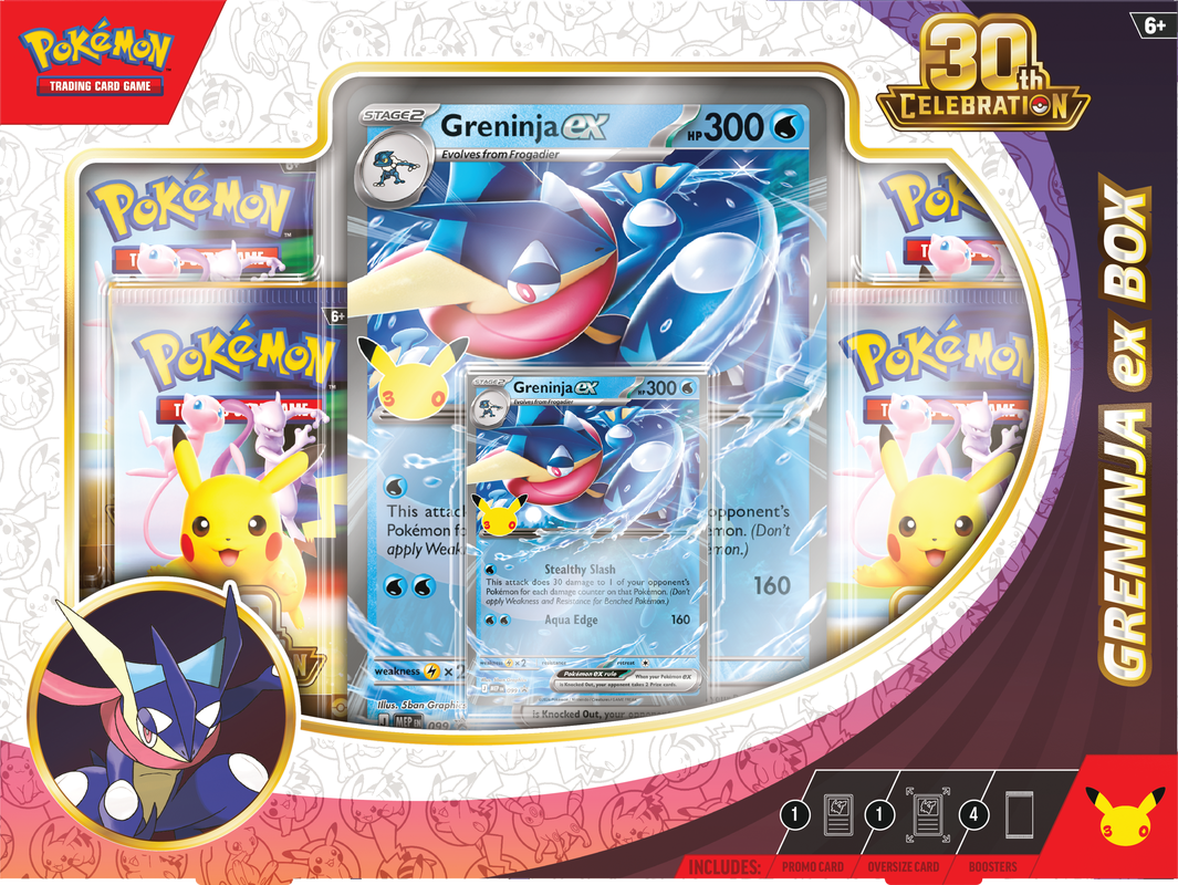 POKEMON 30TH CELEBRATION GRENINJA EX BOX (PRE-ORDER) - GamesLand Canada
