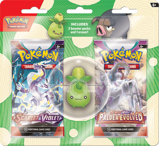 POKEMON BACK TO SCHOOL ERASER BLISTER 2023 (1 RANDOM PACK) - GamesLand Canada