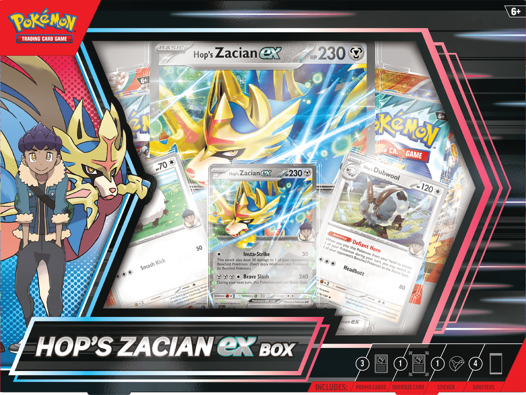 Pokemon - Hop’s Zacian ex Box - GamesLand Canada
