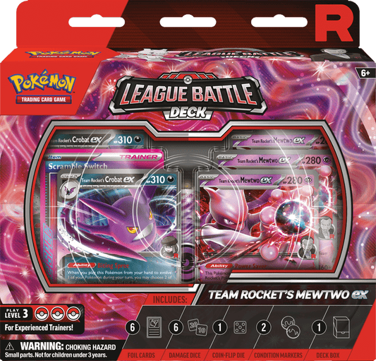 POKEMON LEAGUE BATTLE DECK TEAM ROCKETS MEWTWO EX (PRE - ORDER) - GamesLand Canada