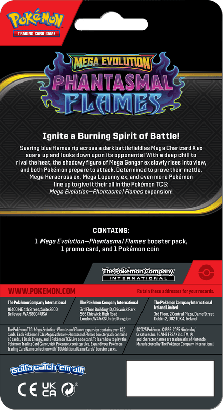 POKEMON ME02 PHANTASMAL FLAMES CHECKLANE BLISTER (PRE - ORDER) - GamesLand Canada