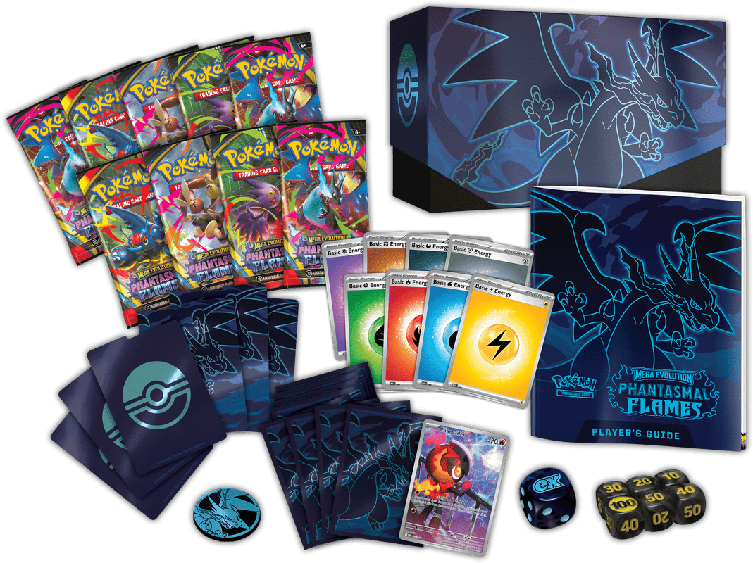 POKEMON ME02 PHANTASMAL FLAMES ELITE TRAINER BOX (PRE - ORDER) - GamesLand Canada