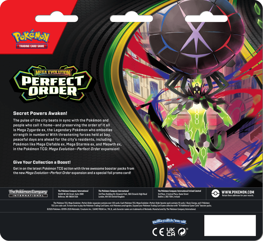 POKEMON ME03 PERFECT ORDER 3PK BLISTER (PRE - ORDER) - GamesLand Canada