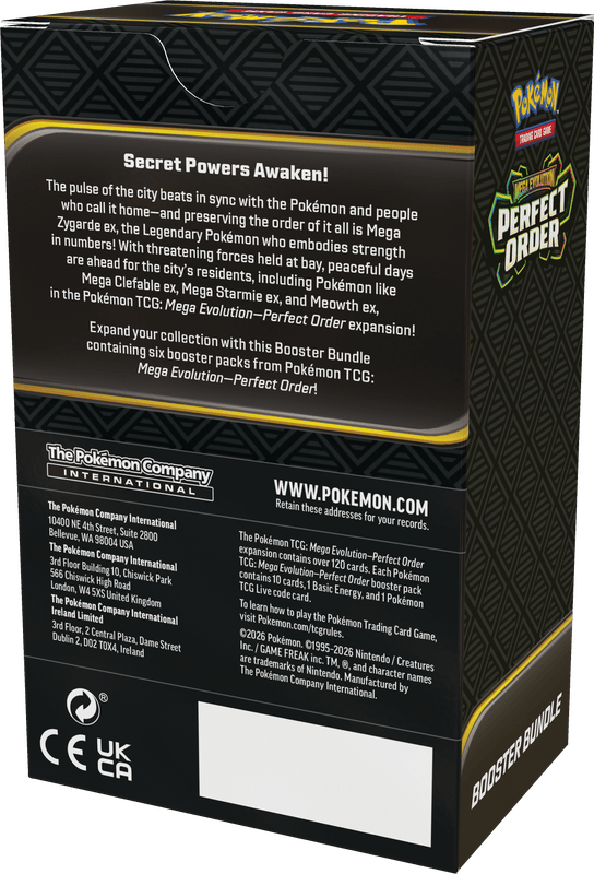 POKEMON ME03 PERFECT ORDER BOOSTER BUNDLE (PRE - ORDER) - GamesLand Canada