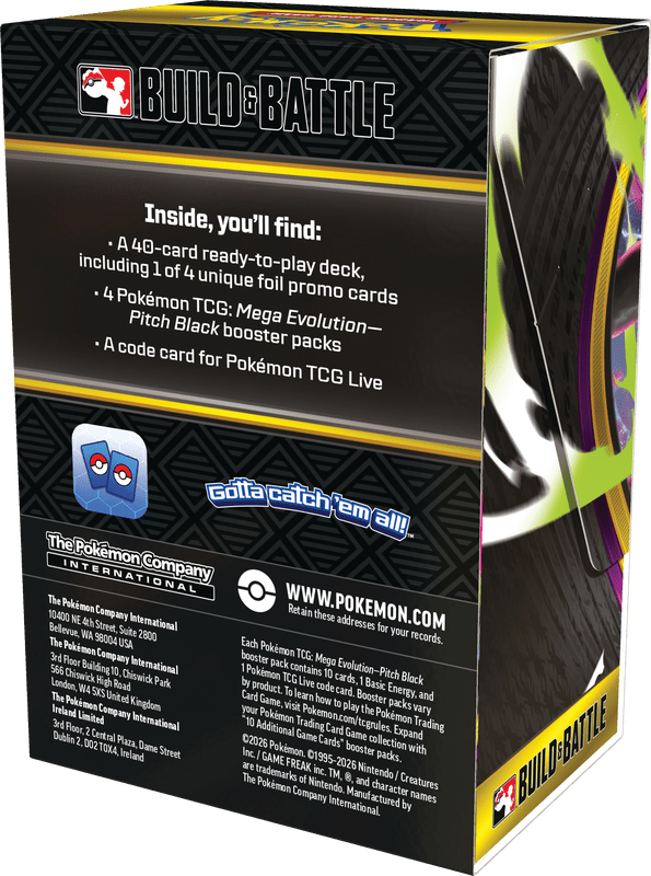 POKEMON ME05 PITCH BLACK BUILD & BATTLE BOX - GamesLand Canada