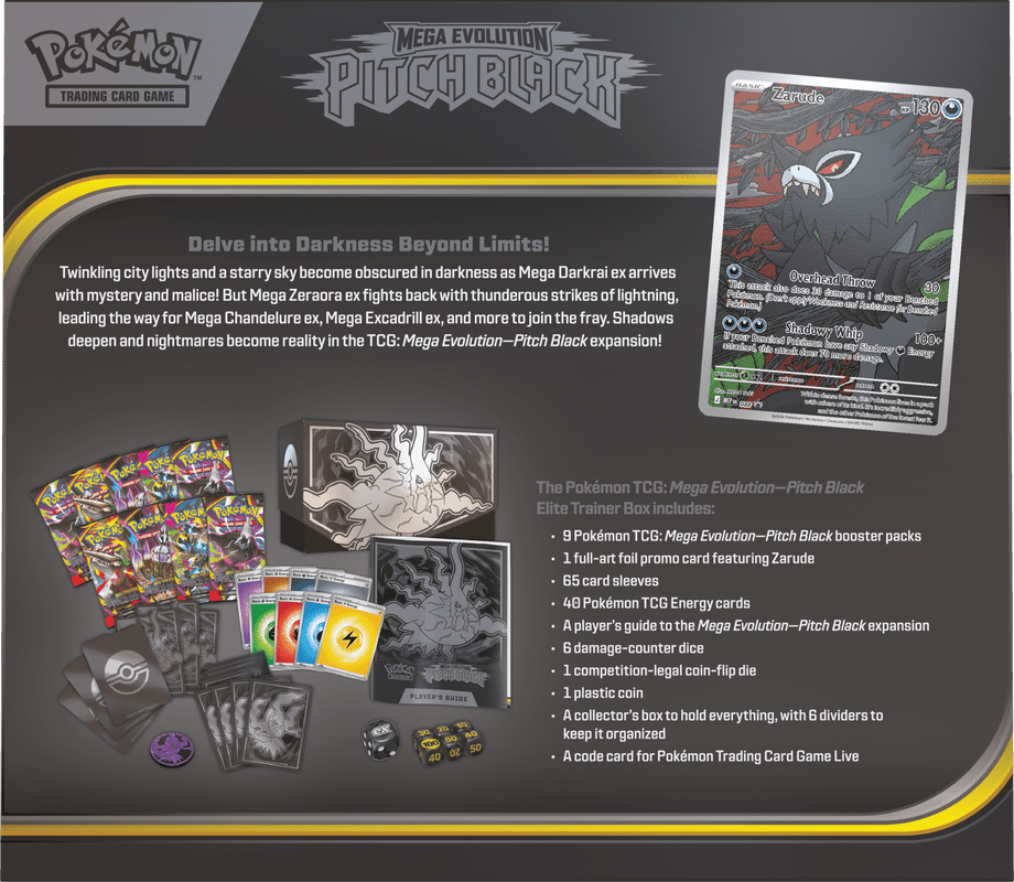 POKEMON ME05 PITCH BLACK ELITE TRAINER - WAVE 1 (PRE-ORDER) - GamesLand Canada