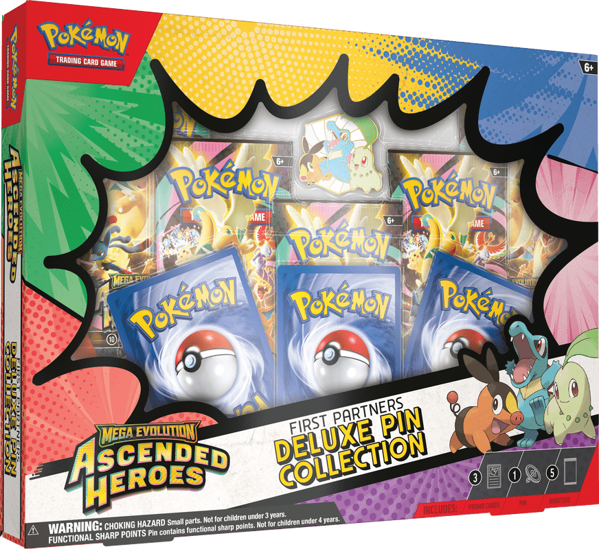 POKEMON ME2.5 ASCENDED HEROES FIRST PARTNERS DELUXE PIN COLLECTION (PRE - ORDER) - GamesLand Canada