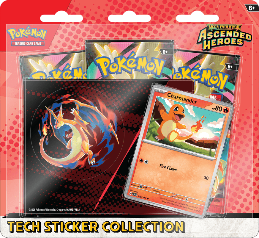 POKEMON ME2.5 ASCENDED HEROES TECH STICKER COLLECTION: CHARMANDER (PRE - ORDER) - GamesLand Canada
