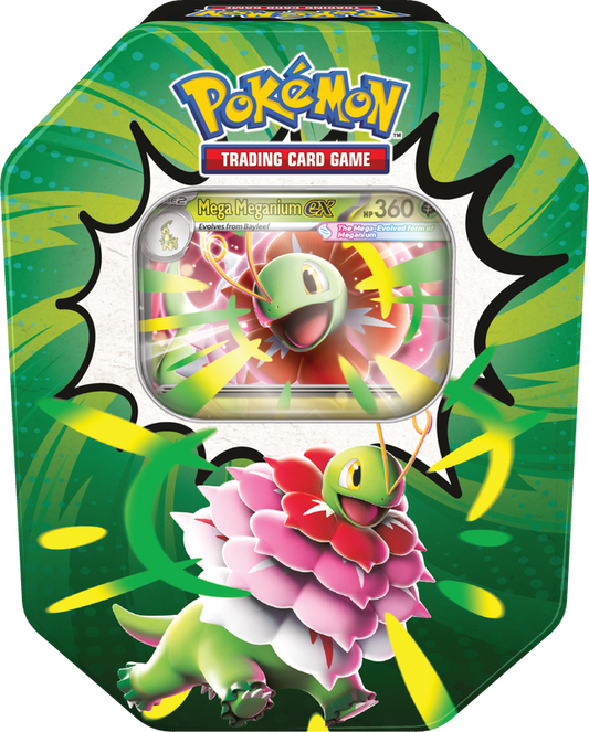 POKEMON ME2.5 ASCENDED HEROES TIN WAVE 1 - Mega Meganium ex (PRE-ORDER) - GamesLand Canada