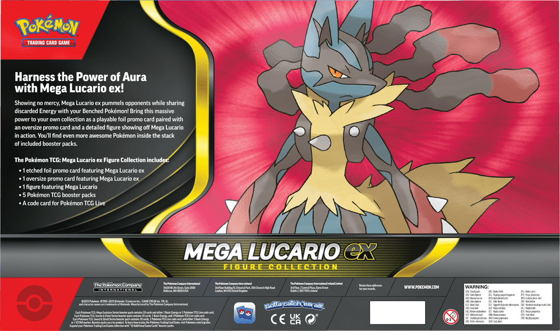 POKEMON MEGA LUCARIO EX FIGURE COLLECTION (PRE - ORDER) - GamesLand Canada