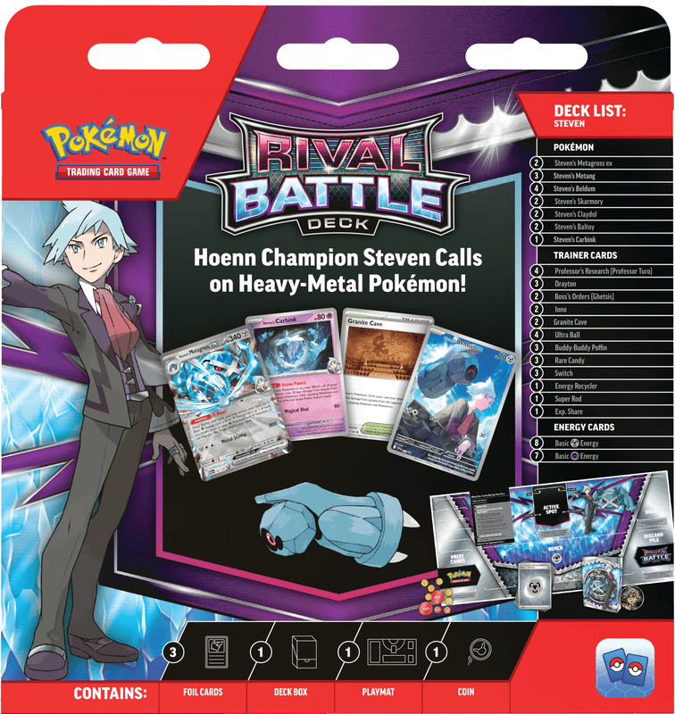 POKEMON RIVAL BATTLE DECKS MARNIE/STEVEN - 1 Random Deck - GamesLand Canada