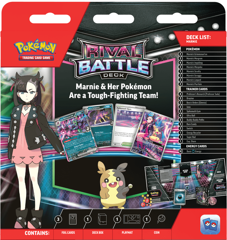 POKEMON RIVAL BATTLE DECKS MARNIE/STEVEN - 1 Random Deck - GamesLand Canada
