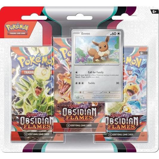 Pokemon - Scarlet and Violet - Obsidian Flames - 3 Pack Blister - GamesLand Canada
