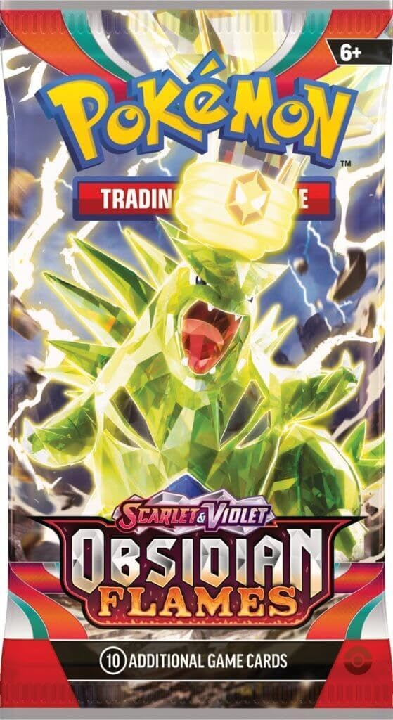 Pokemon Scarlet & Violet Obsidian Flames Booster pack - 10 cards per pack (1 Random Pack) - GamesLand Canada