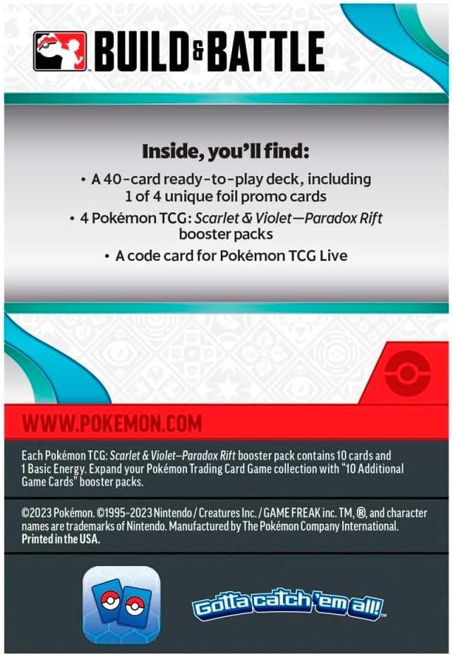 Pokemon Scarlet & Violet Paradox Rift Build & Battle Box - GamesLand Canada
