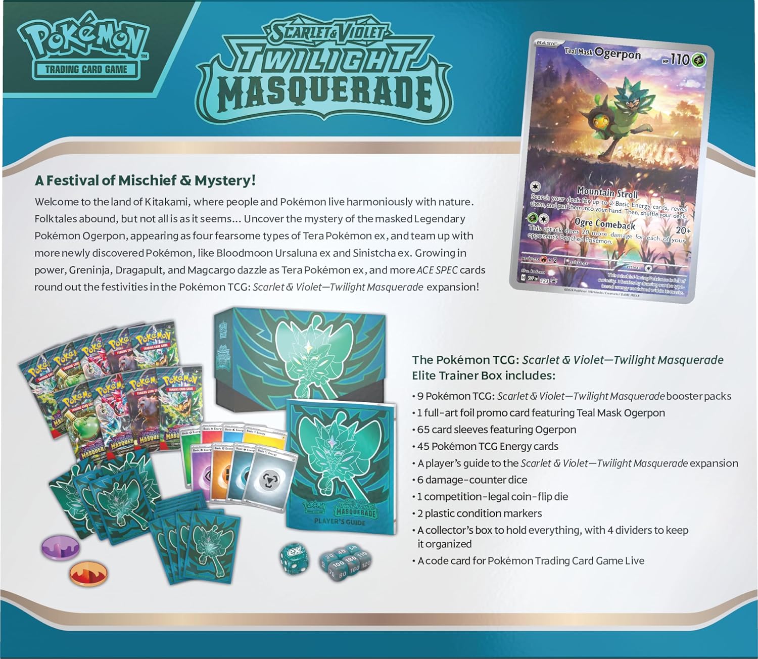 Pokemon SV Twilight Masquerade Elite Trainer Box - GamesLand Canada
