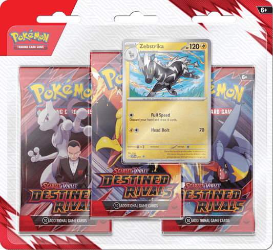 POKEMON SV10 DESTINED RIVALS 3PK BLISTER - 1 RANDOM PACK - GamesLand Canada