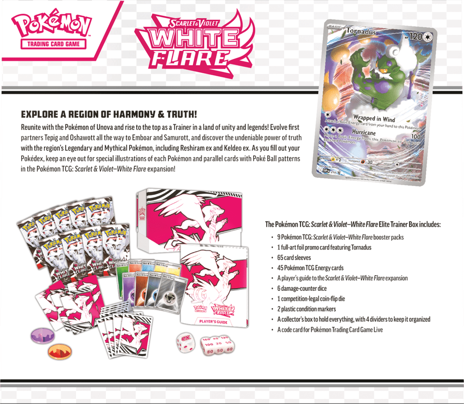 POKEMON SV10.5 WHITE FLARE ELITE TRAINER (PRE - ORDER) - GamesLand Canada