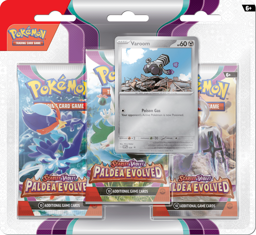 POKEMON SV2 PALDEA EVOLVED 3PK BLISTER - GamesLand Canada