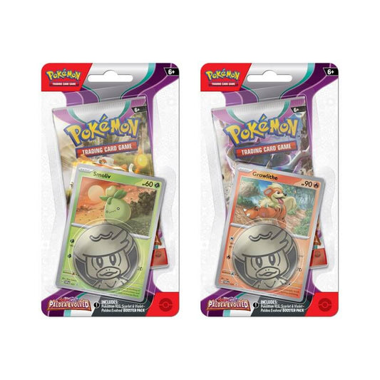 Pokemon SV2 Paldea Evolved Checklane Blister pack (1 random pack) - GamesLand Canada
