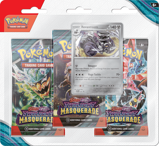 POKEMON SV6 TWILIGHT MASQUERADE 3PK BLISTER (1 RANDOM PACK) - GamesLand Canada