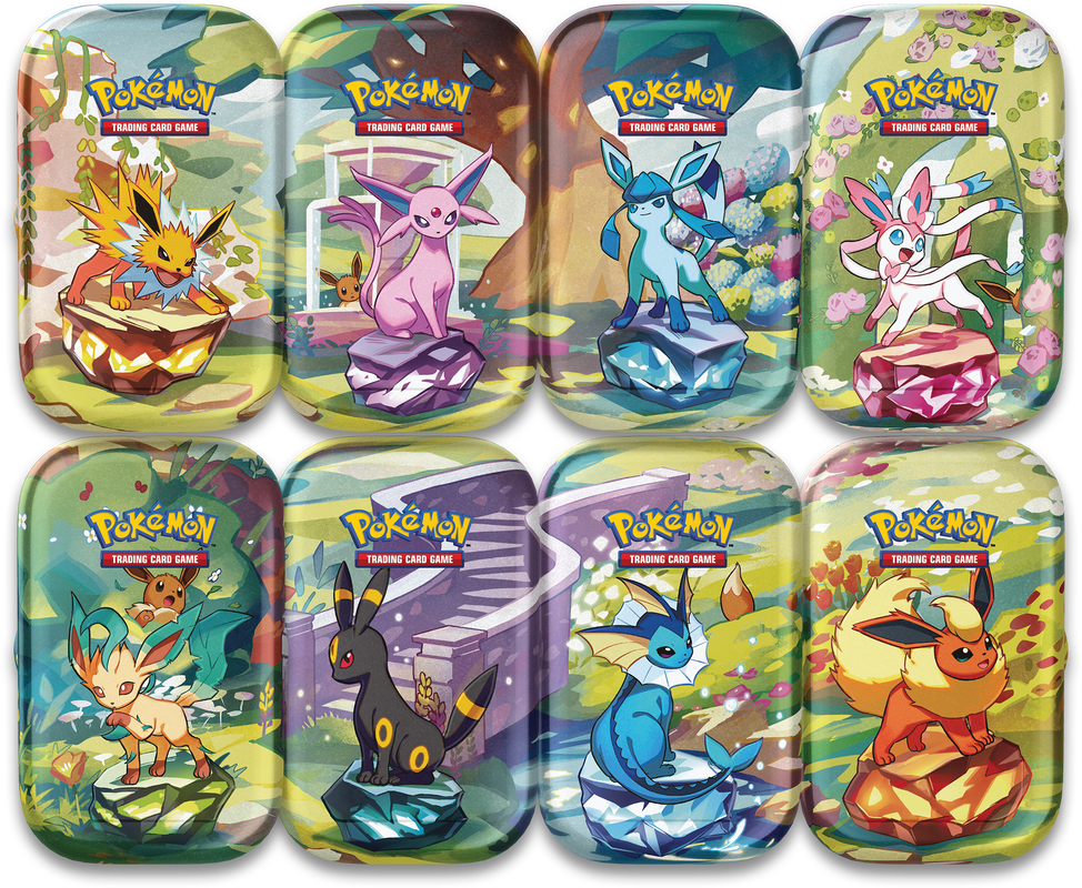 POKEMON SV8.5 PRISMATIC EVOLUTIONS 8CT MINI TIN (1 random tin) - GamesLand Canada